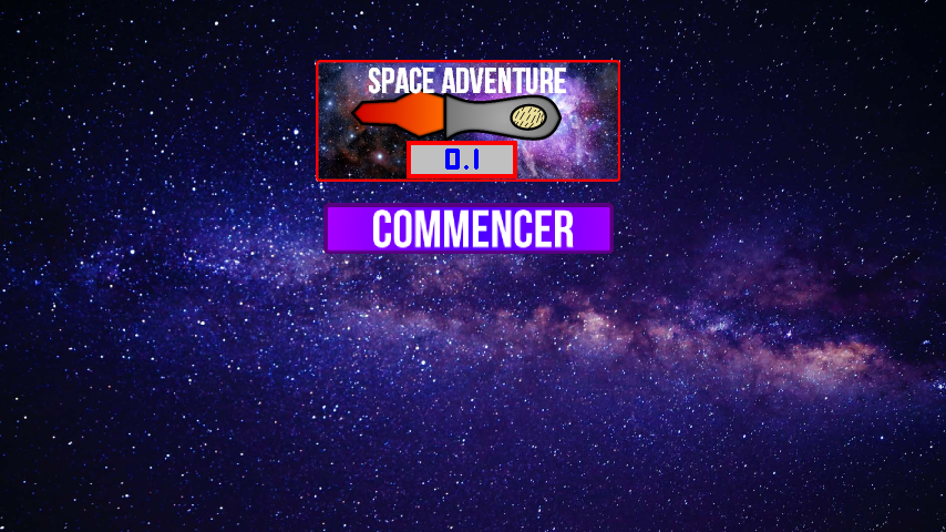 Le menu de la version 0.0.7